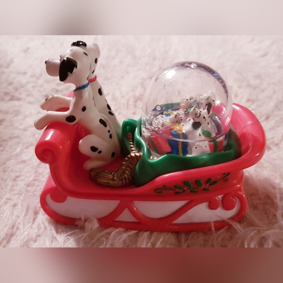 1996 101 Dalmatians Snow Globe Holiday Figure Disney McDonald's Toy TLC - Picture 11 of 16